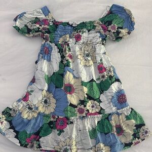 GAP Kids Floral Dress in Blue, Green, and Pink